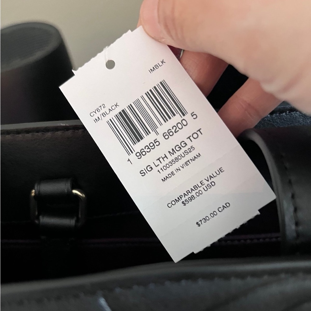 Coach Maggie Tote Bag In Signature Leather  CY672🎀 - Picture 5 of 9
